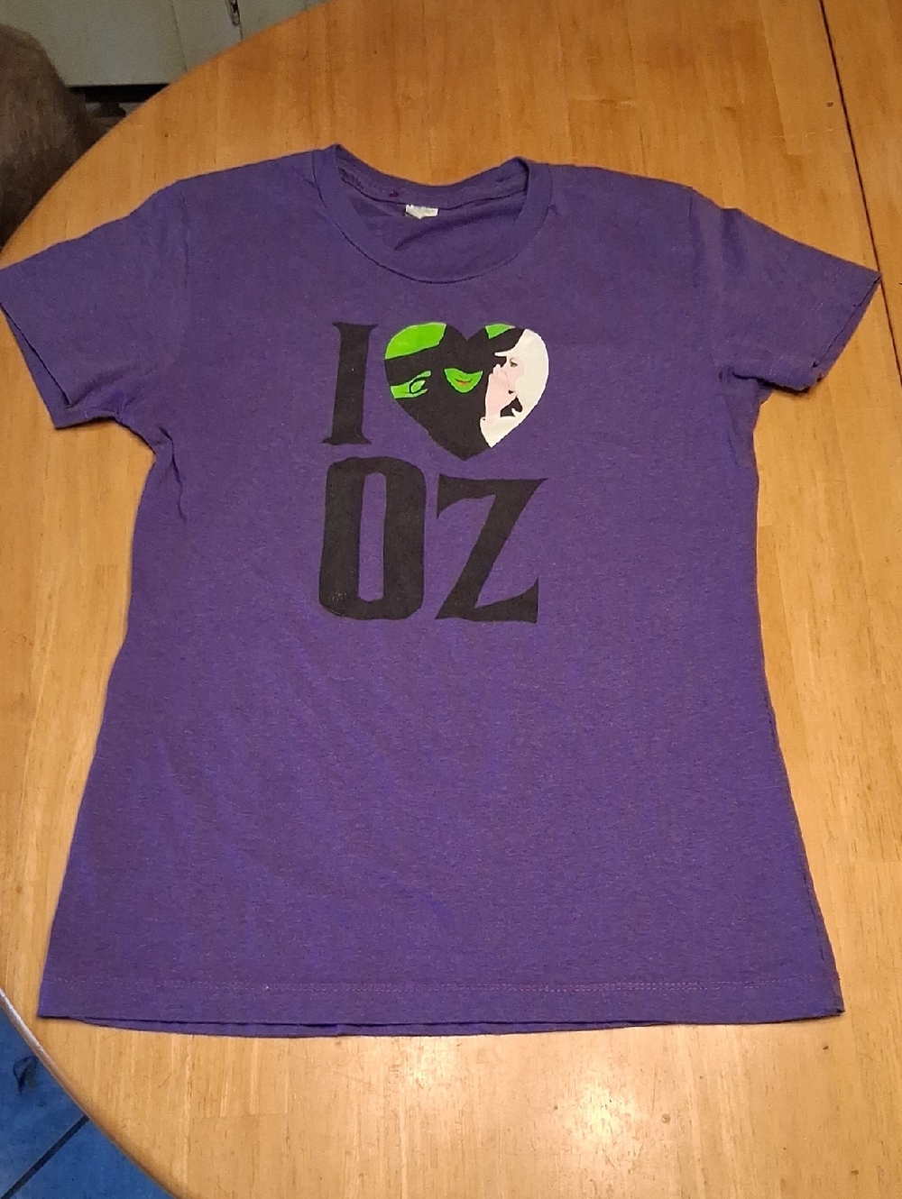 I ♥ OZ Purple Kids Graphic Tee Size L